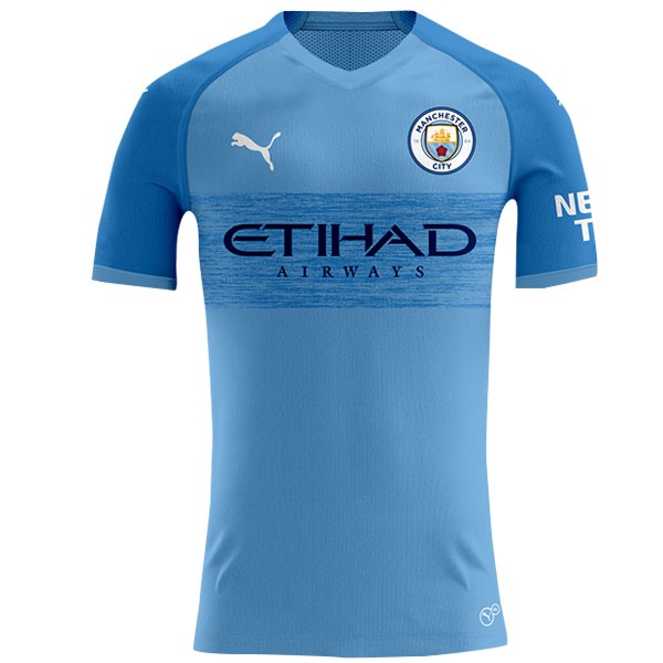 Tailandia Camiseta Manchester City 1ª 2019-2020 Azul